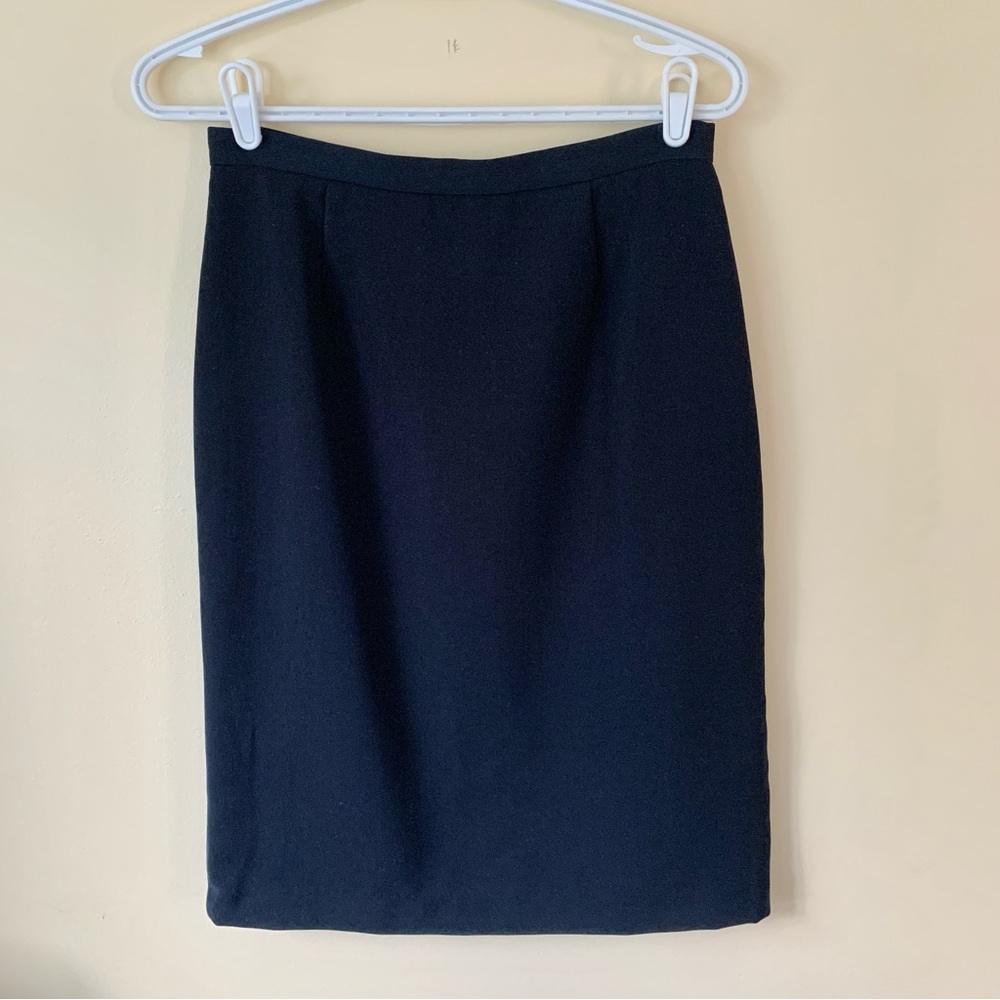 ISAAC MIZRAHI Classic Navy Blue Pencil Skirt